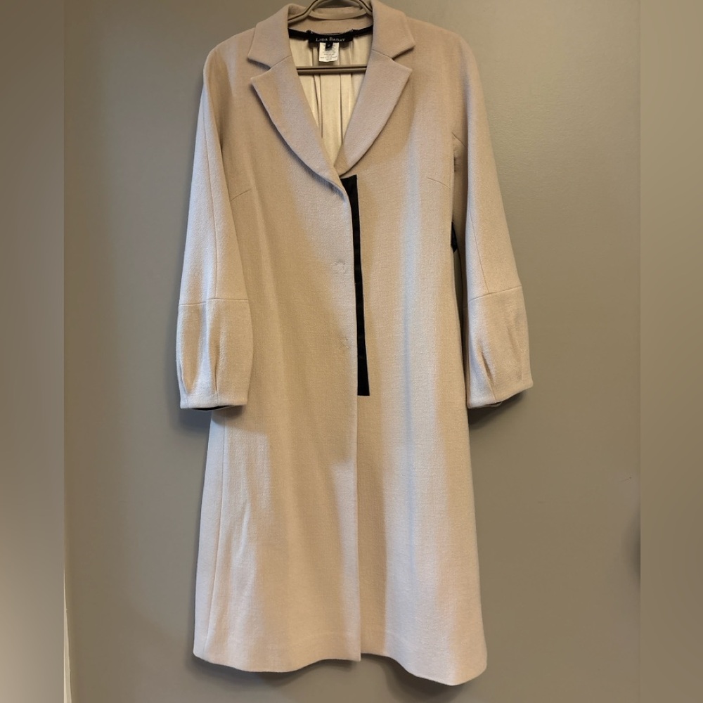 LIDA BADAY | Jacquard Tweed Overcoat - sz 10 - Picture 3 of 17